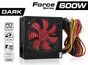 DARK DKPS600S1 600W 3XSATA 3X1DE 6+2PİN PCI-E POWER SUPPLY