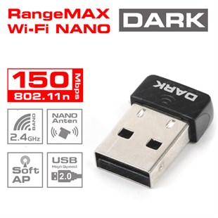 Dark RangeMax Nano 150mbit 802.11N Kablosuz Ağ Adaptörü